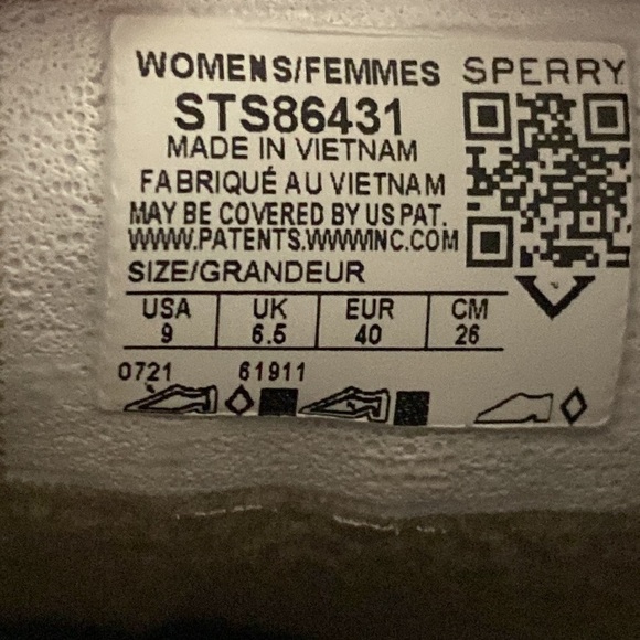 Sperry Saltwater Waterproof Shimmer Dove Duck Booties Rain Snow Boots New in Box - Picture 17 of 17